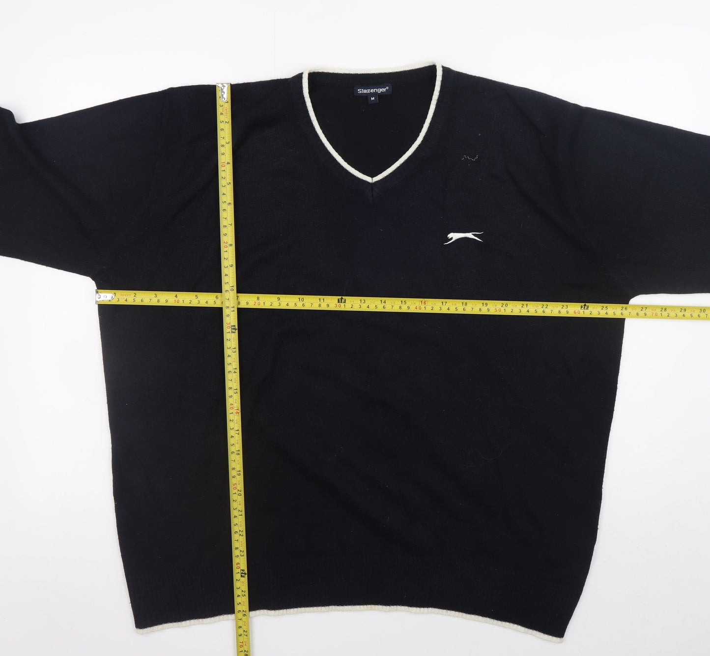 Mens UK Size M Slazenger Black Pullover Jumper
