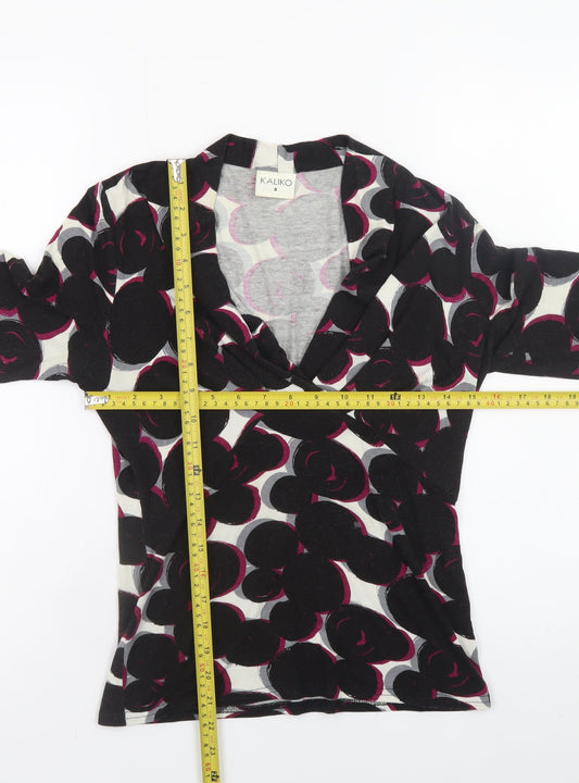 Kaliko Women’s Multicoloured Floral Wrap Blouse Size 8