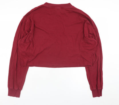 Womens UK Size 10 ASOS Design Red Pullover Sweatshirt