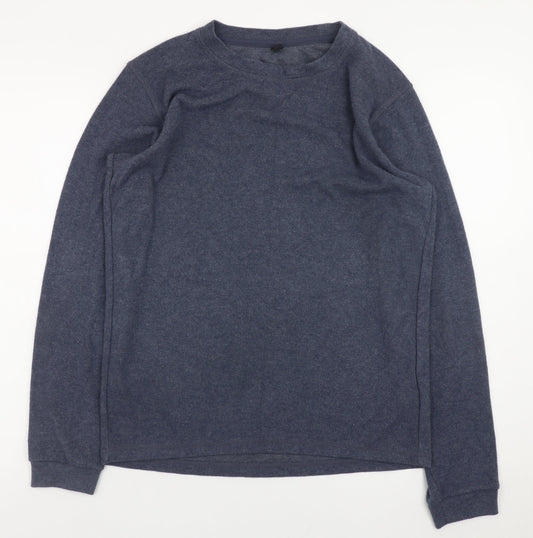 Mens UK Size M Uniqlo Blue Pullover Sweatshirt