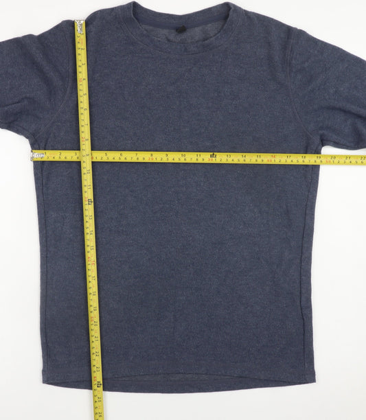 Mens UK Size M Uniqlo Blue Pullover Sweatshirt
