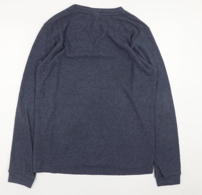 Mens UK Size M Uniqlo Blue Pullover Sweatshirt