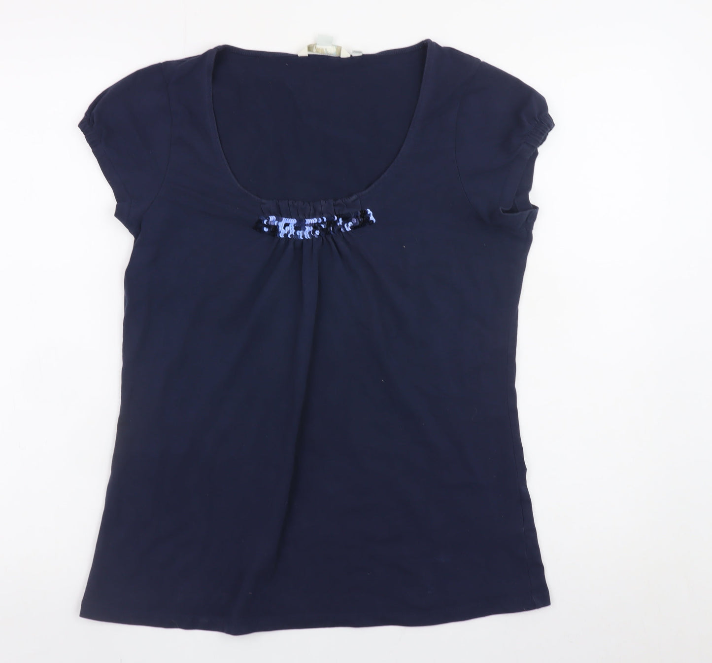 Womens UK Size 14 Boden Blue Basic T-Shirt