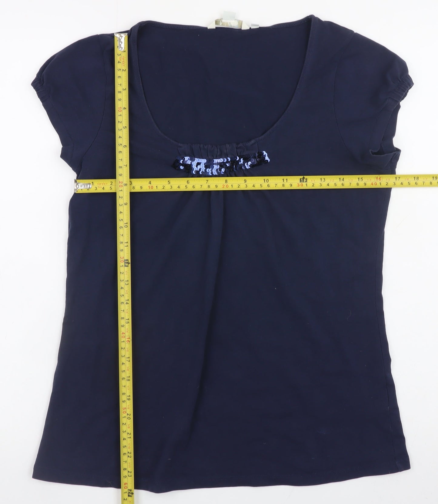 Womens UK Size 14 Boden Blue Basic T-Shirt