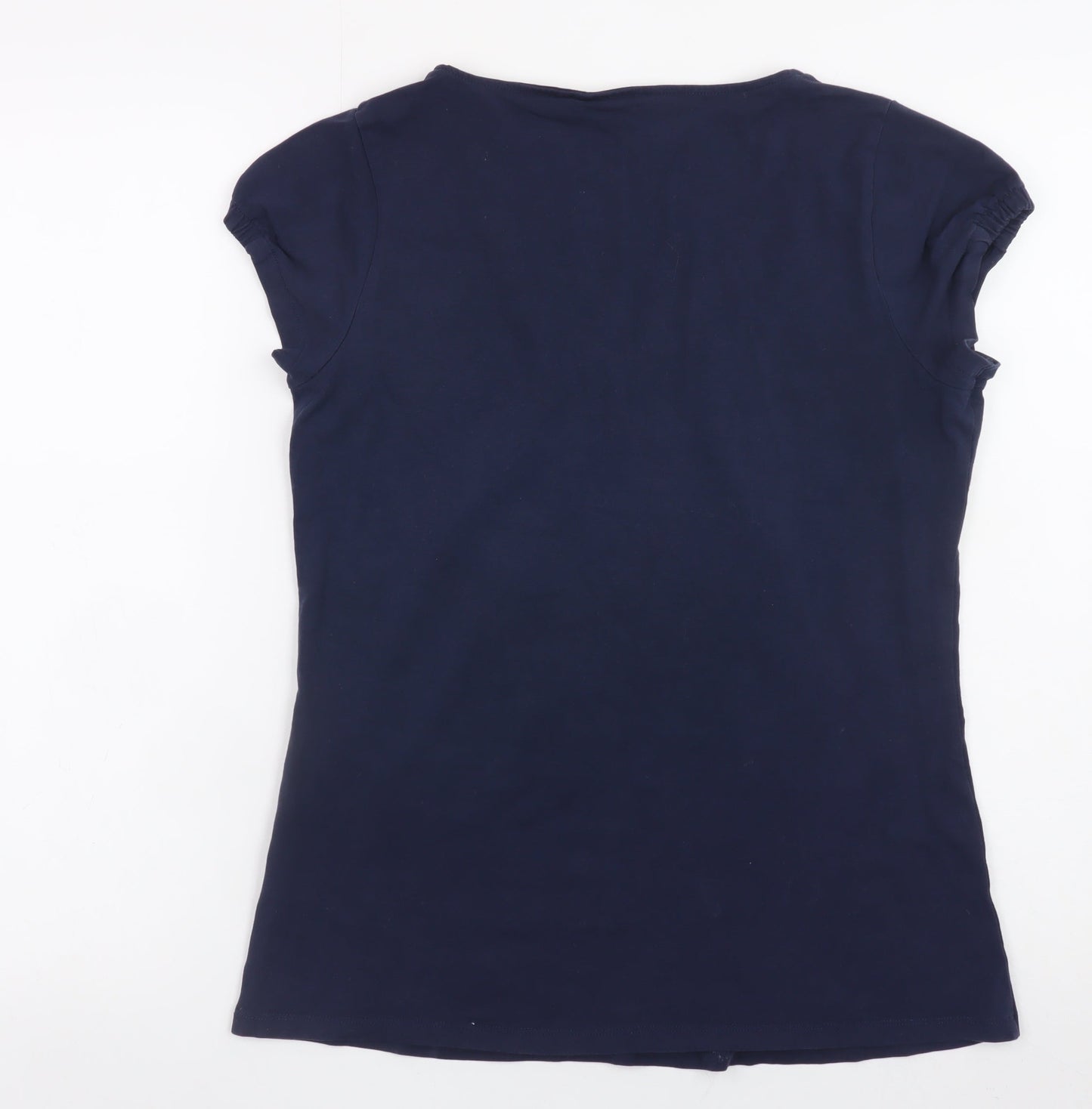 Womens UK Size 14 Boden Blue Basic T-Shirt
