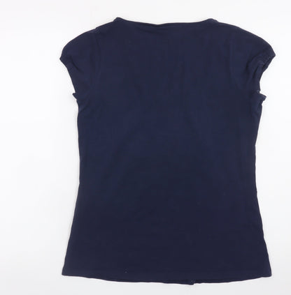 Womens UK Size 14 Boden Blue Basic T-Shirt