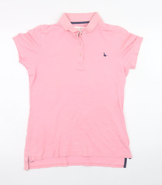 Unisex Adults UK Size L Jack Wills 100% Cotton Polo Shirt