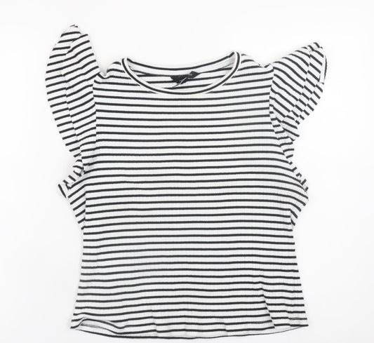 Womens UK Size 18 New Look Black Basic T-Shirt