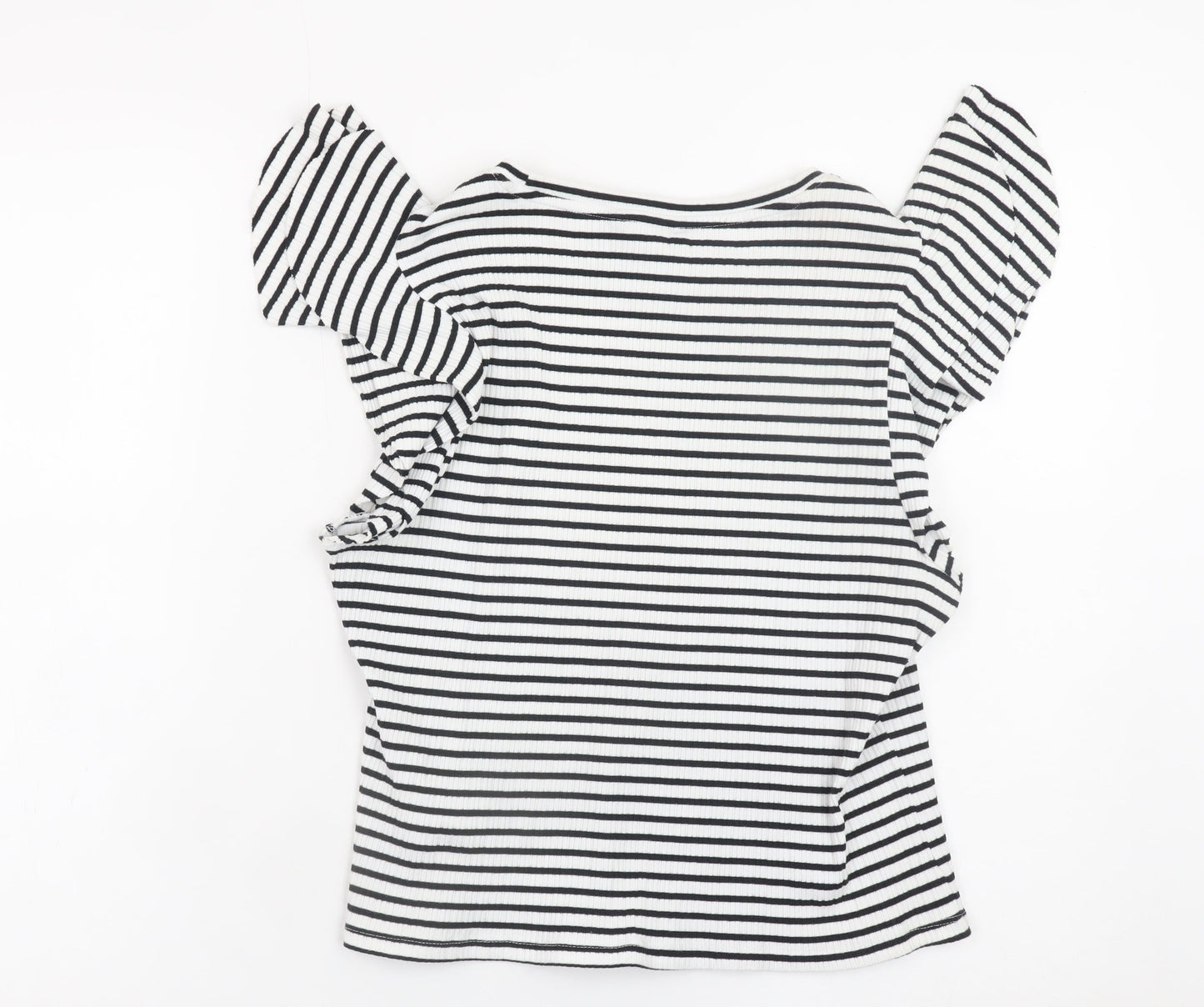 Womens UK Size 18 New Look Black Basic T-Shirt