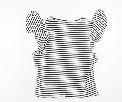 Womens UK Size 18 New Look Black Basic T-Shirt