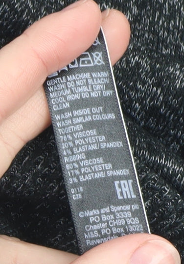 Womens UK Size 14 Marks and Spencer Grey Basic Blouse