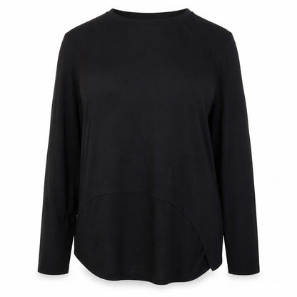 Blooming Marvellous Womens Black Maternity Long Sleeve Cotton Blouse Size 14