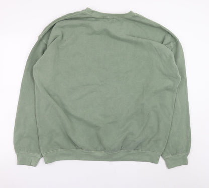 Womens UK Size 24/26 Nasty Gal Green Pullover Sweatshirt