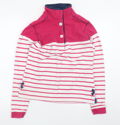 Womens UK Size XS Lazy Jacks Multicoloured Henley Sweatshirt