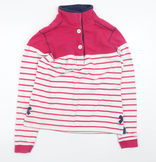 Womens UK Size XS Lazy Jacks Multicoloured Henley Sweatshirt
