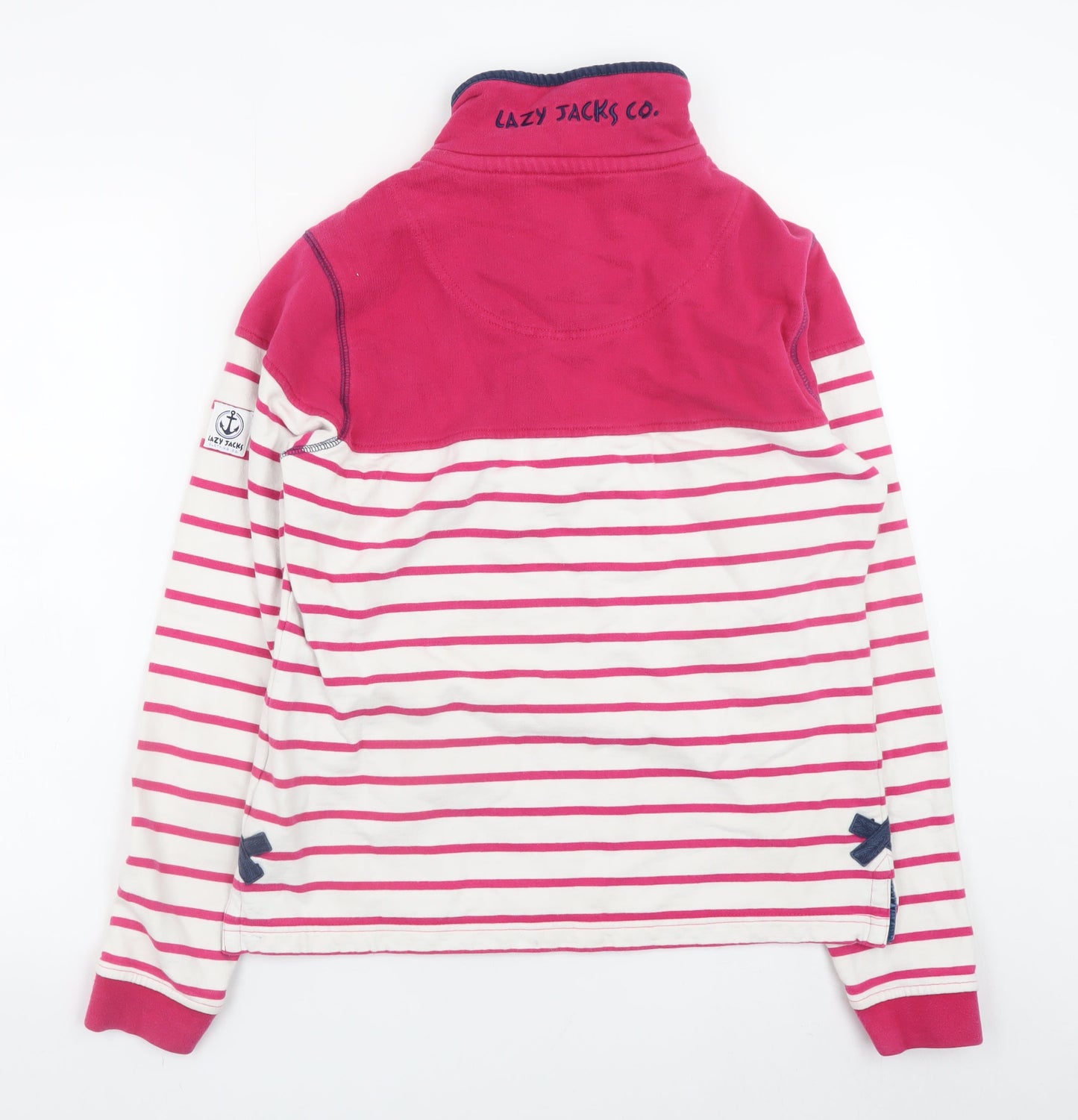 Womens UK Size XS Lazy Jacks Multicoloured Henley Sweatshirt