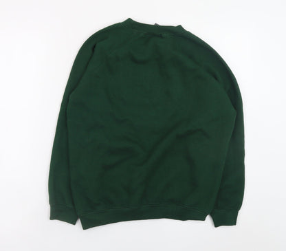 Oxford University Girls Green Pullover Sweatshirt 12-13 Years Fleece Logo