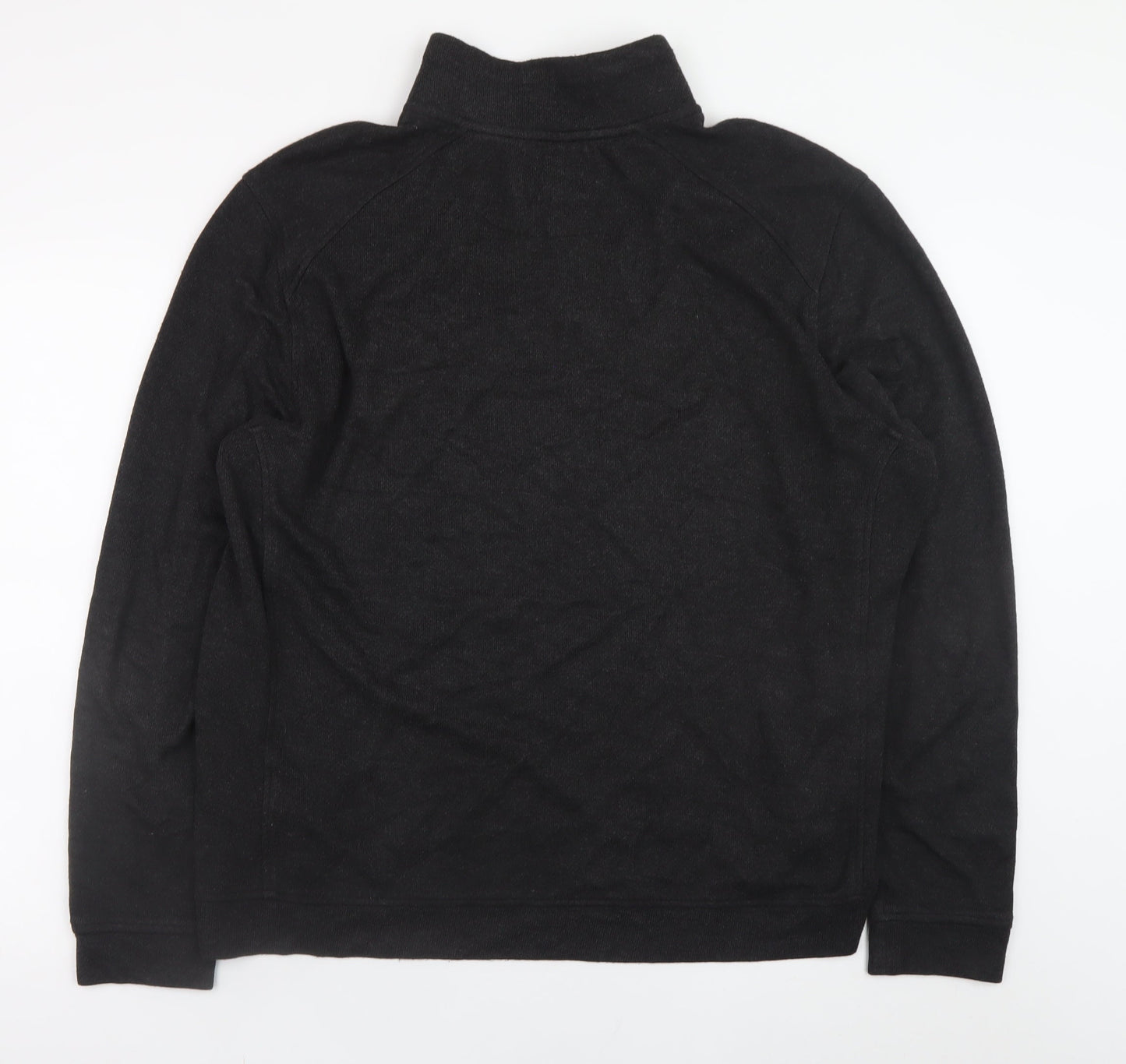 Mens UK Size 7XL Ted Baker Black 1/2 Zip Jumper