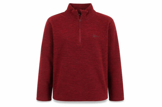 Hi Gear Men's Red XL 1/4 Zip Fleece Jacket Outdoor Hiking Top