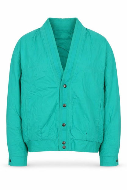 Marks & Spencer Womens Green Cotton Bomber Jacket Size S
