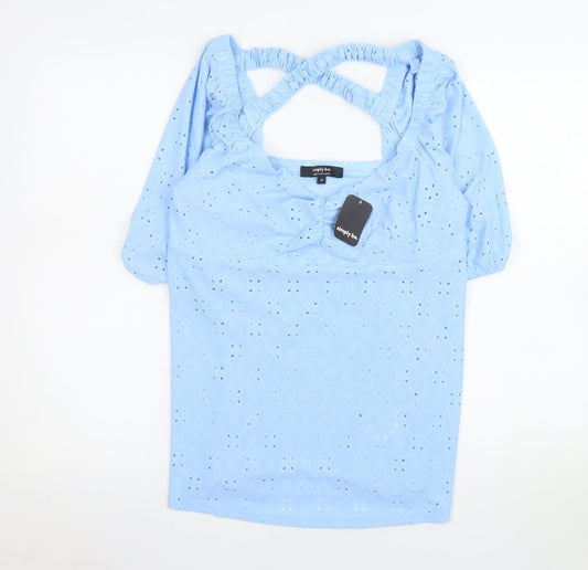 Womens UK Size 12 Simply Be Blue Tunic Blouse