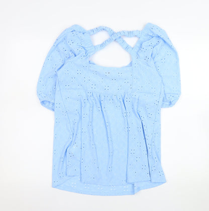 Womens UK Size 12 Simply Be Blue Tunic Blouse