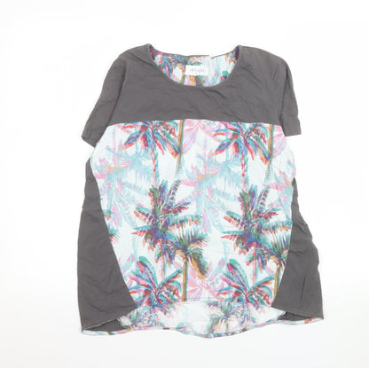 Thought Women’s Multicoloured Tropical T-Shirt Size 10 Cotton Blend