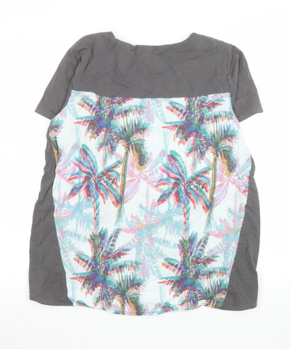 Thought Women’s Multicoloured Tropical T-Shirt Size 10 Cotton Blend