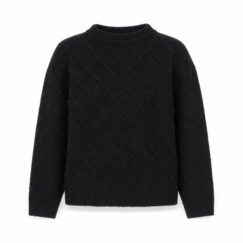 Marks and Spencer Women’s Black Beaded Pullover Jumper Size S
