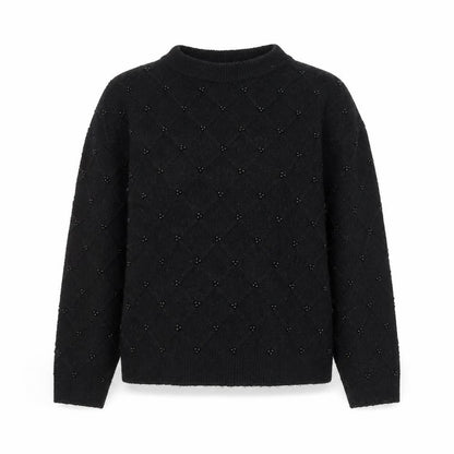 Marks and Spencer Women’s Black Beaded Pullover Jumper Size S