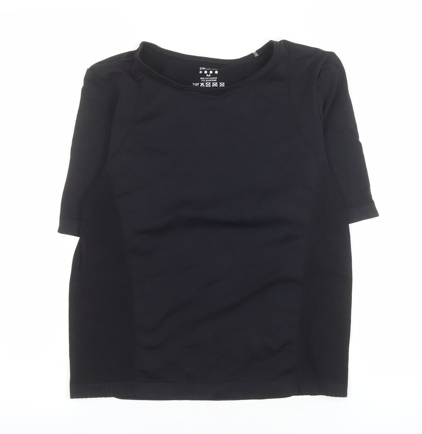 Womens UK Size M Souluxe Black Gym & TrainingRunning & JoggingYoga T-Shirt