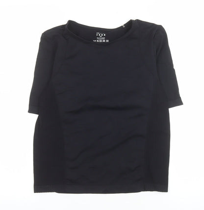 Womens UK Size M Souluxe Black Gym & TrainingRunning & JoggingYoga T-Shirt