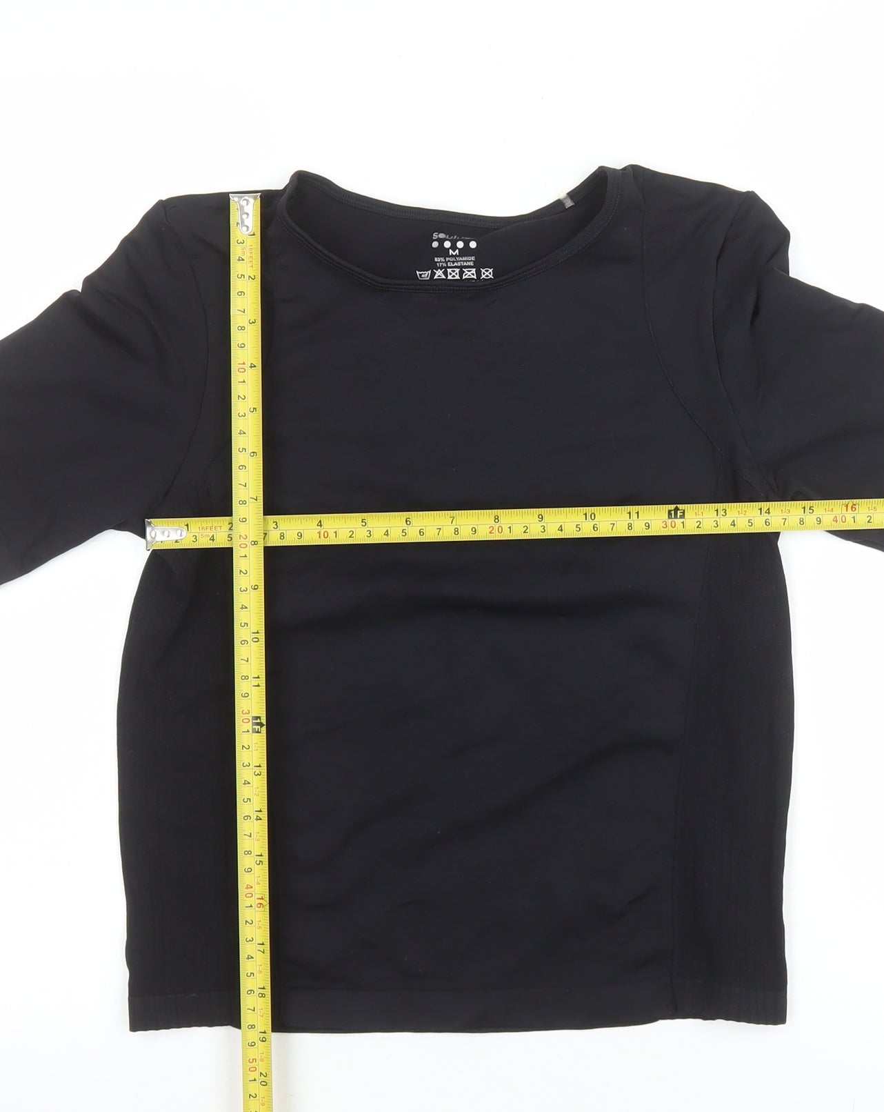 Womens UK Size M Souluxe Black Gym & TrainingRunning & JoggingYoga T-Shirt