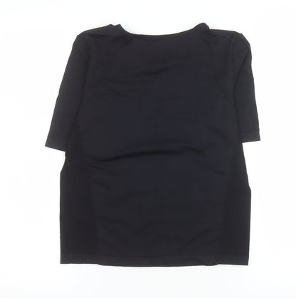 Womens UK Size M Souluxe Black Gym & TrainingRunning & JoggingYoga T-Shirt