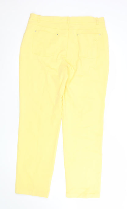Golléhaug Women’s Yellow Classic Stretch Trousers Size 16