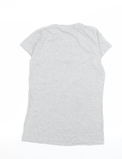 Gildan Womens Grey M Basic Funny Quote T-Shirt Softstyle Cotton Blend