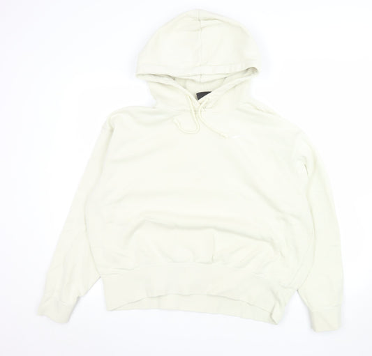 Womens UK Size M Nike Ivory Pullover Hoodie
