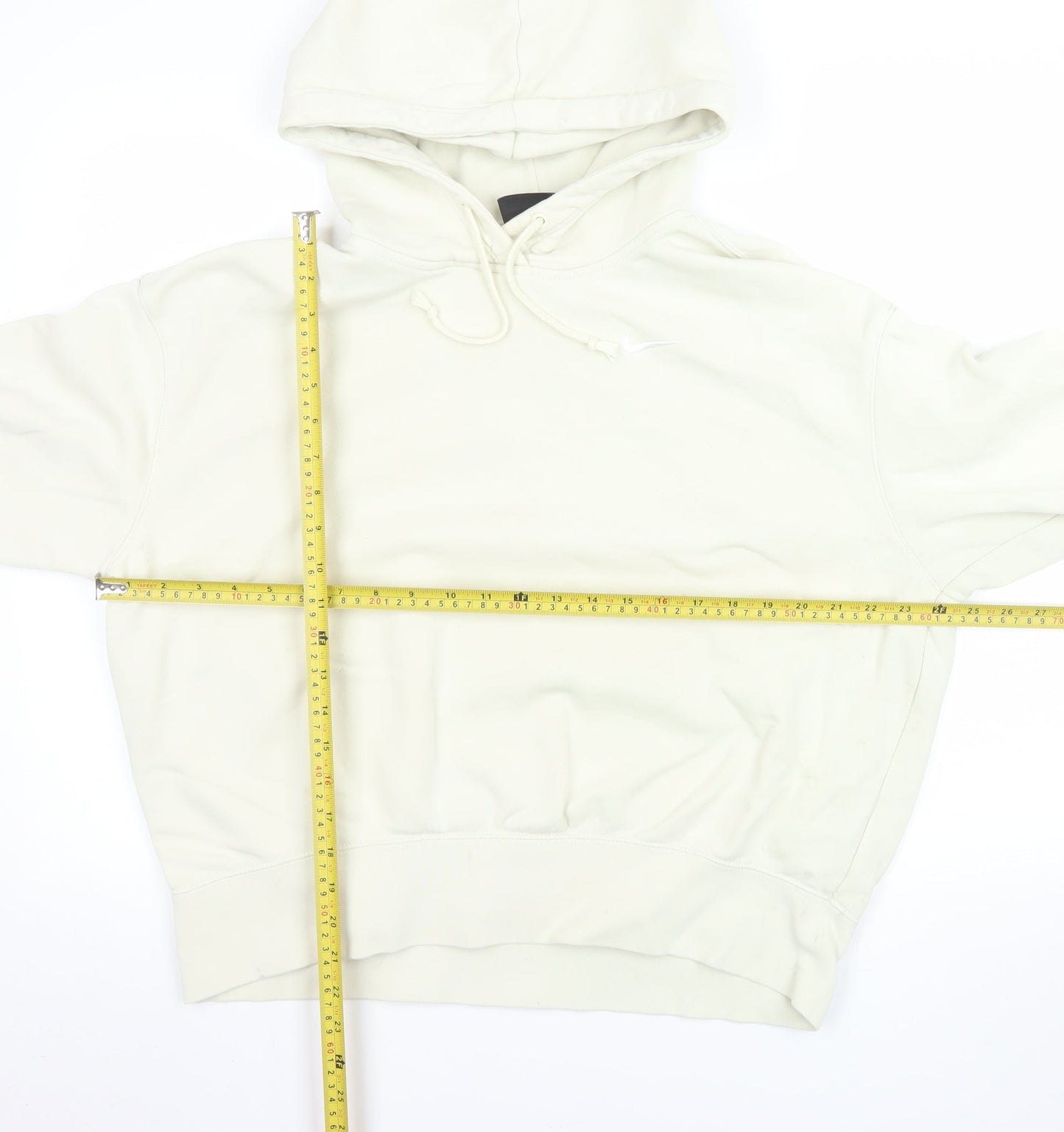 Womens UK Size M Nike Ivory Pullover Hoodie