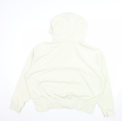 Womens UK Size M Nike Ivory Pullover Hoodie