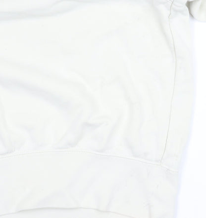 Womens UK Size M Nike Ivory Pullover Hoodie