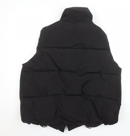 DIANYIGE Womens Black L Puffer Sleeveless Waistcoat