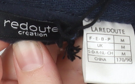 Mens UK Size M La Redoute Création Blue Henley Sweatshirt