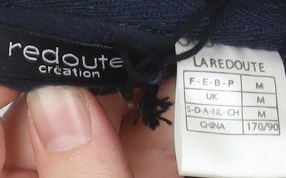 Mens UK Size M La Redoute Création Blue Henley Sweatshirt