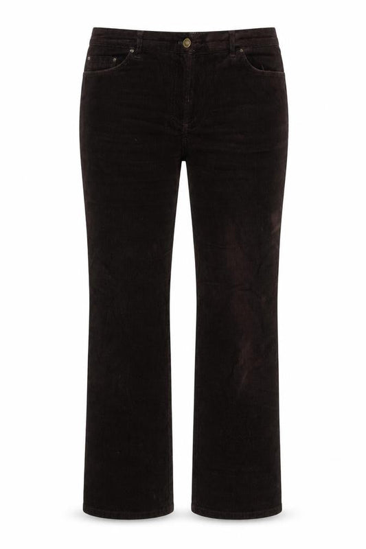 Womens UK Size 14 CC Regular Fit Casual Workwear Brown Trousers