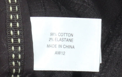 Womens UK Size 14 CC Regular Fit Casual Workwear Brown Trousers