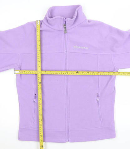 Sprayway Girls Purple Fleece Full Zip Basic Jacket Age 12-13 Years