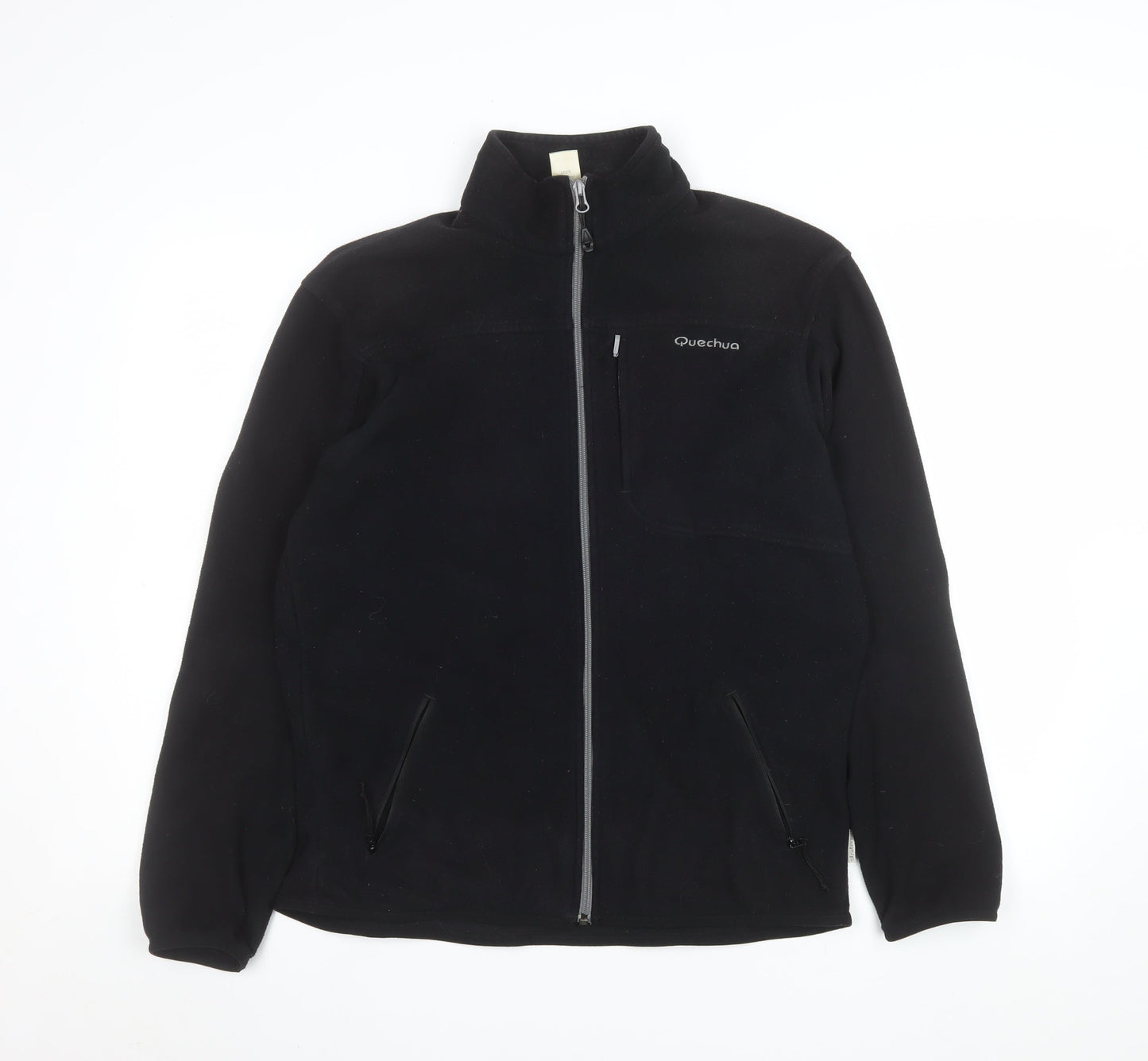 Mens UK Size M Quechua Black Basic Jacket