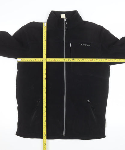 Mens UK Size M Quechua Black Basic Jacket