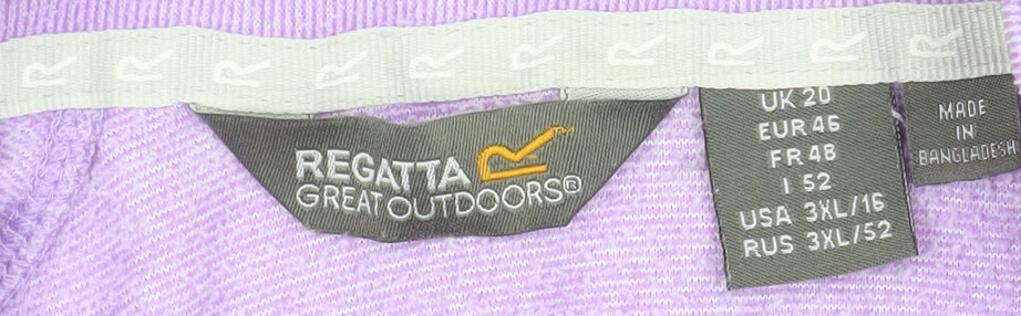 Womens UK Size 20 Regatta Purple Pullover Sweatshirt