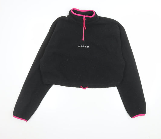 Womens UK Size 14 adidas Black Pullover Sweatshirt